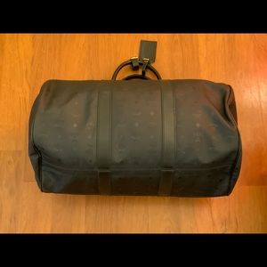 Black MCM leather duffel/travel bag